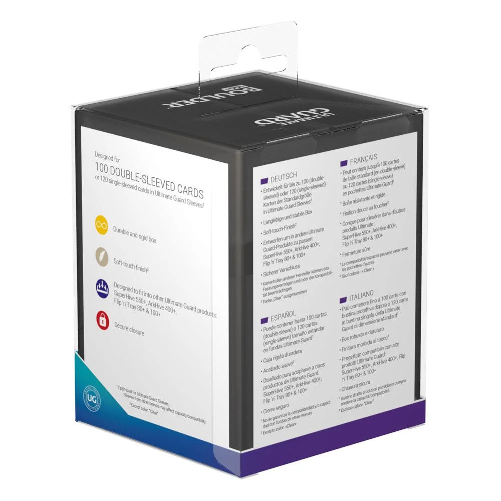 Ultimate Guard Boulder 100+ (76 x 75 x 98.5 mm) - Onyx (soft-touch finish)